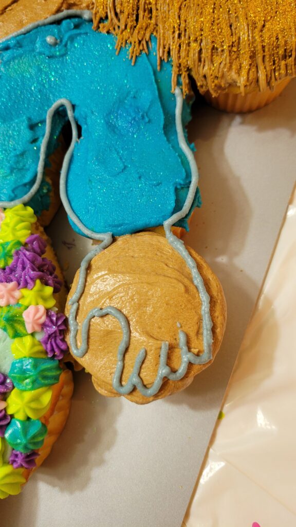 closeup of hand frosting
