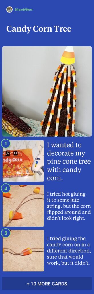 candy corn tree