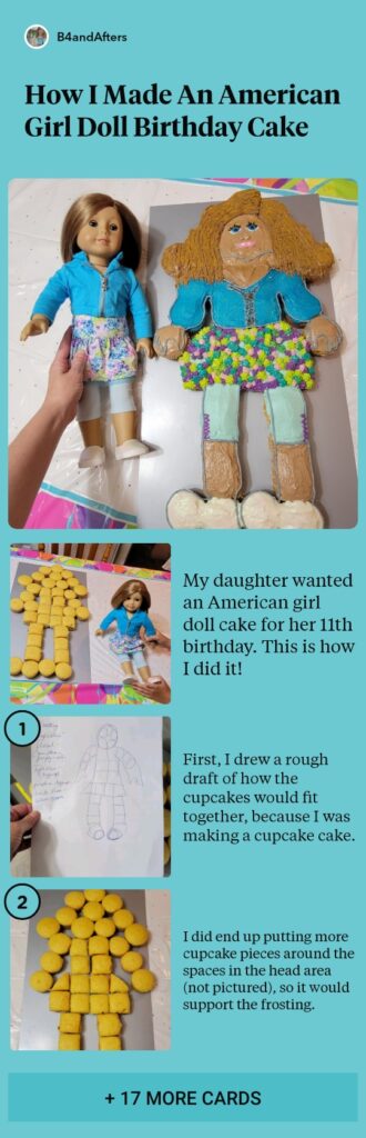 American girl doll cake