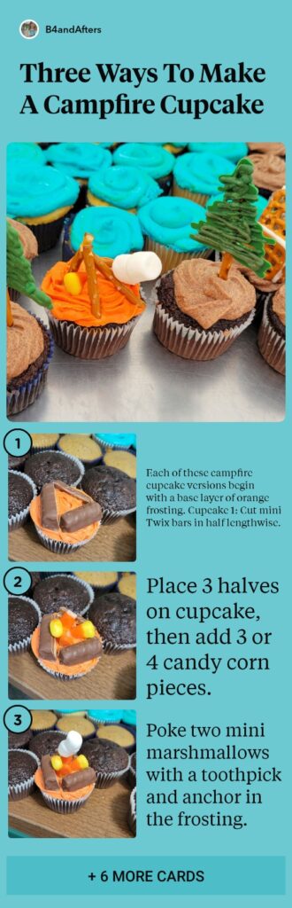 how to make a campfire cupcake