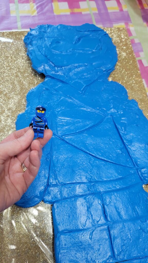 Blue mini Lego man