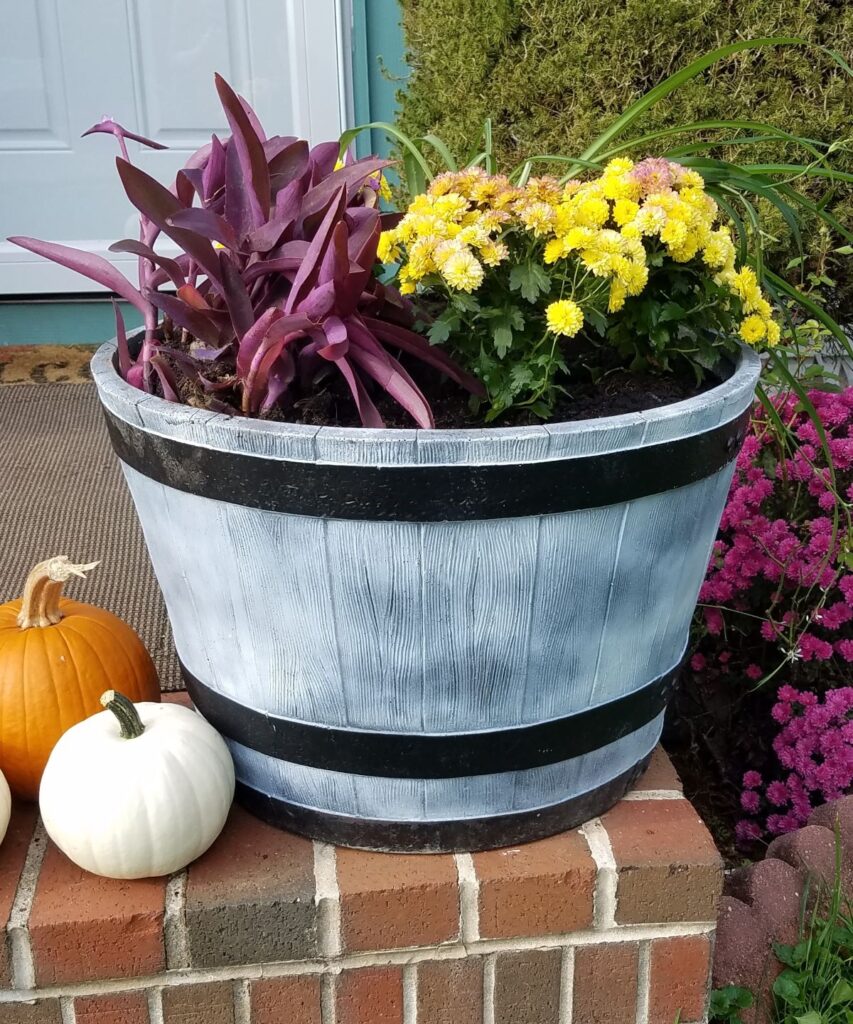 jumbo planter for fall