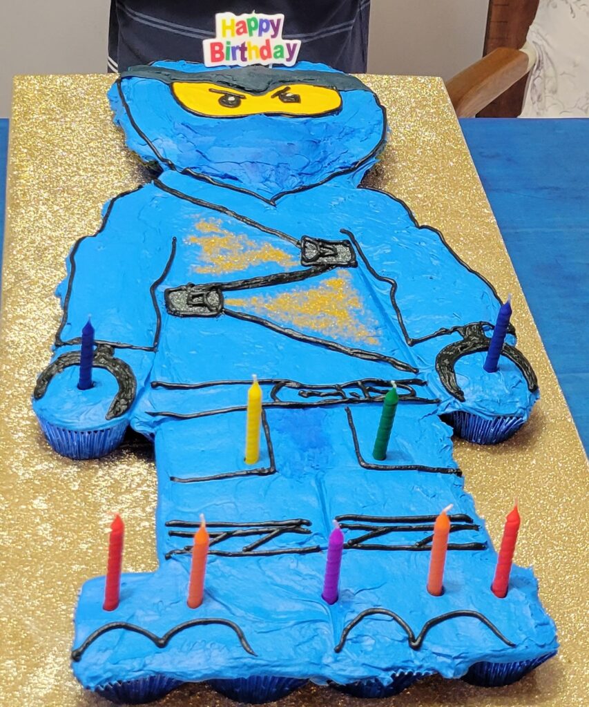 Lego Man Birthday Cake