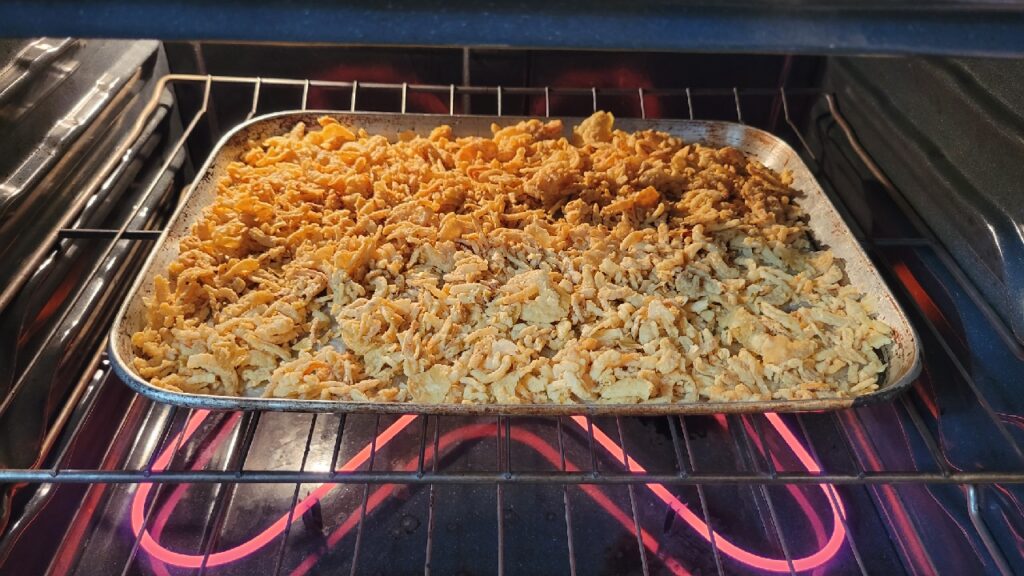 french fried onions in oven