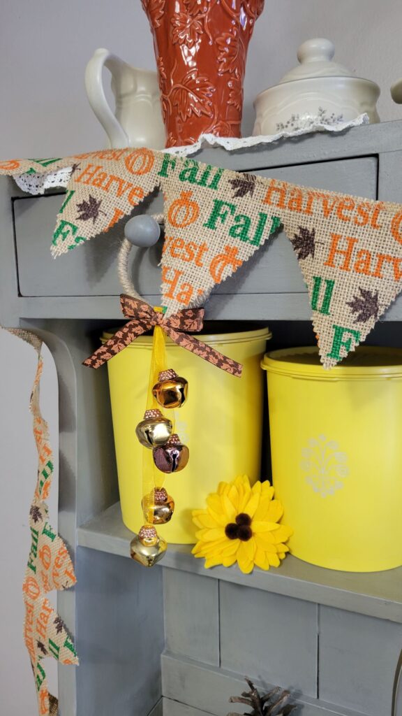 fall jingle bell door hanger