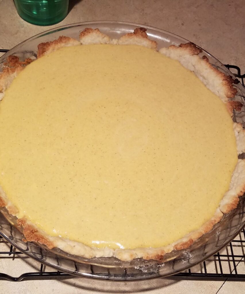 unbaked pumpkin pie