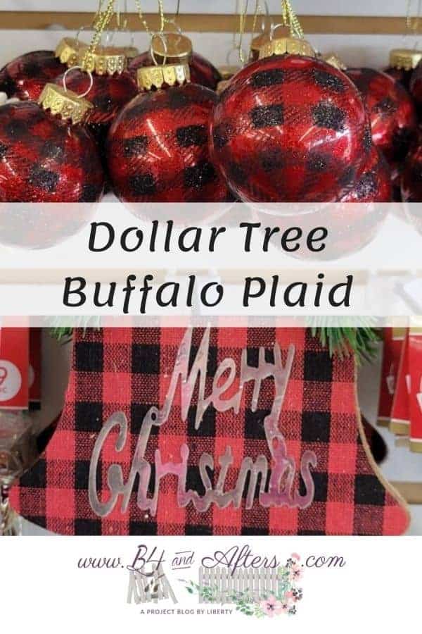 dollar tree buffalo plaid graphic