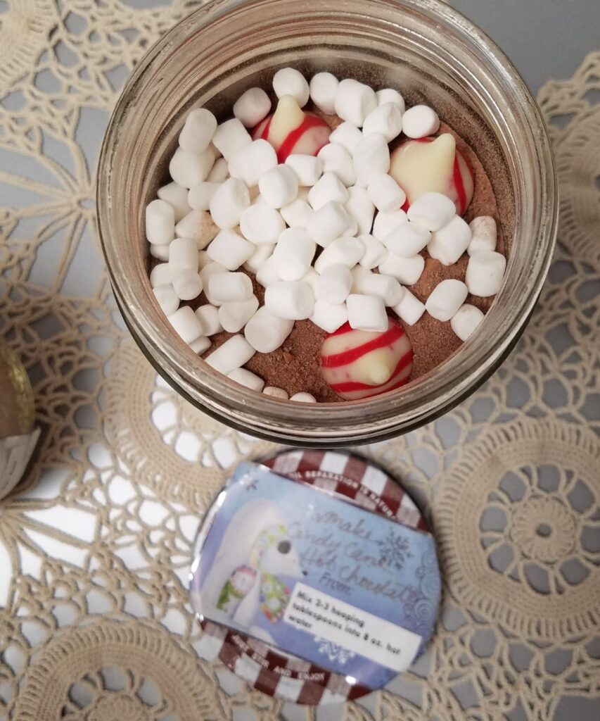 mini marshmallows in peppermint coffee creamer