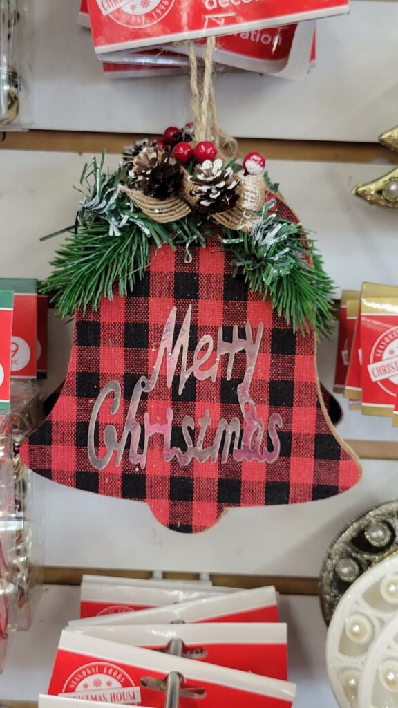 buffalo plaid ornament