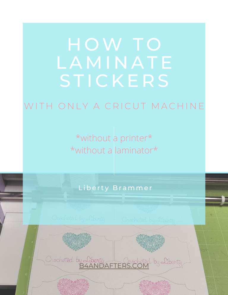 Simple Guide to Laminating Stickers B4 and Afters