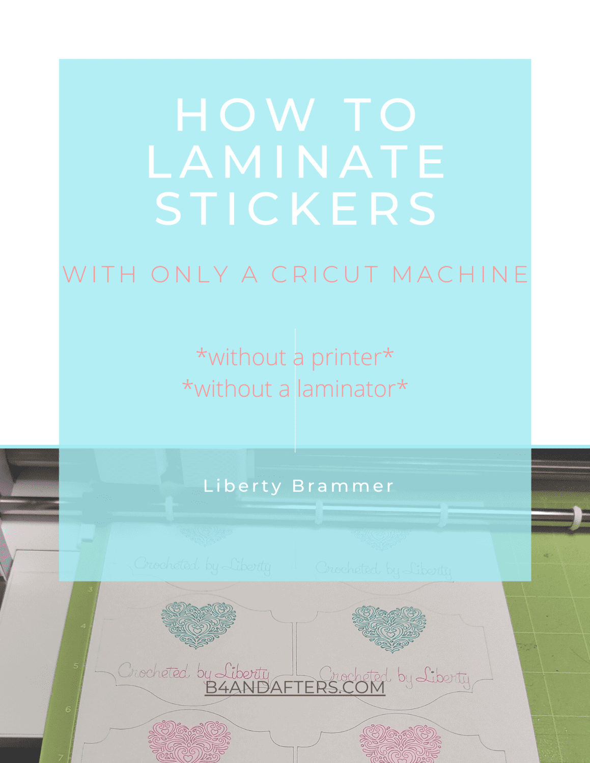 Laminate Stickers with a Cricut machine