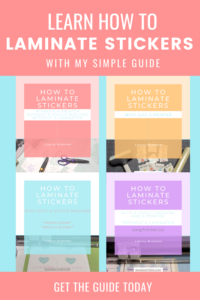 4 guides for laminating stickers