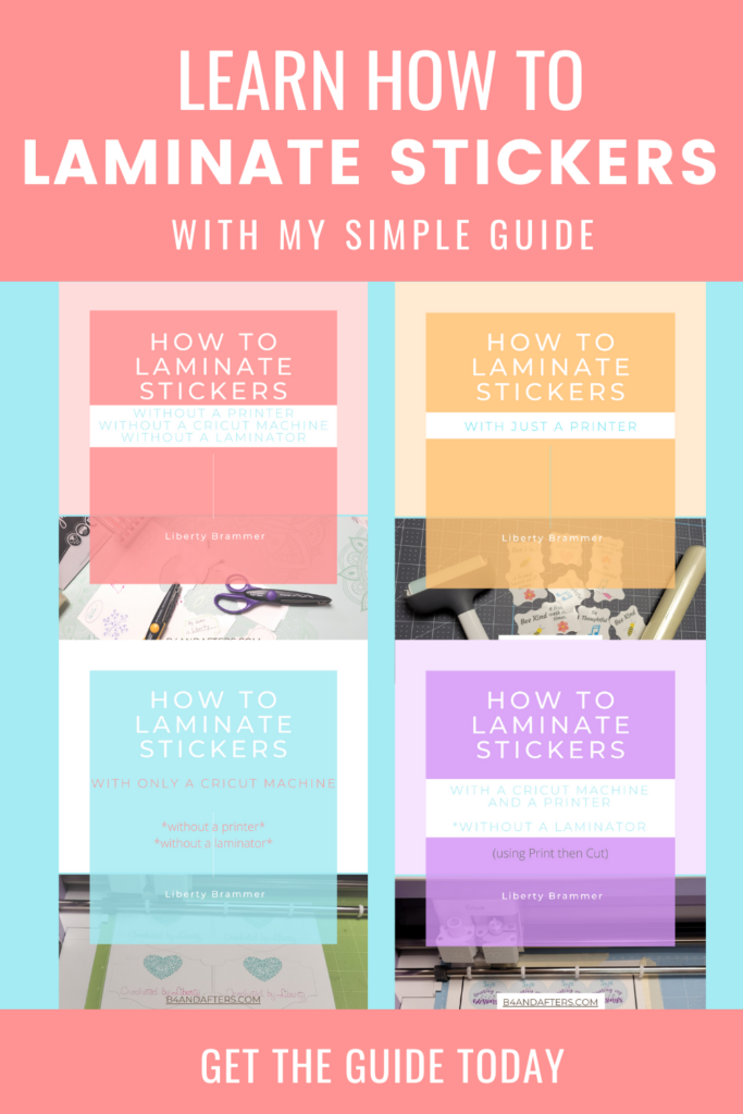 4 guides for laminating stickers