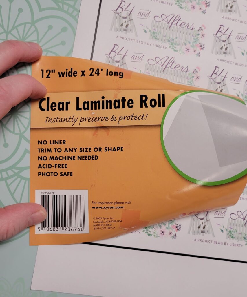 clear laminate role