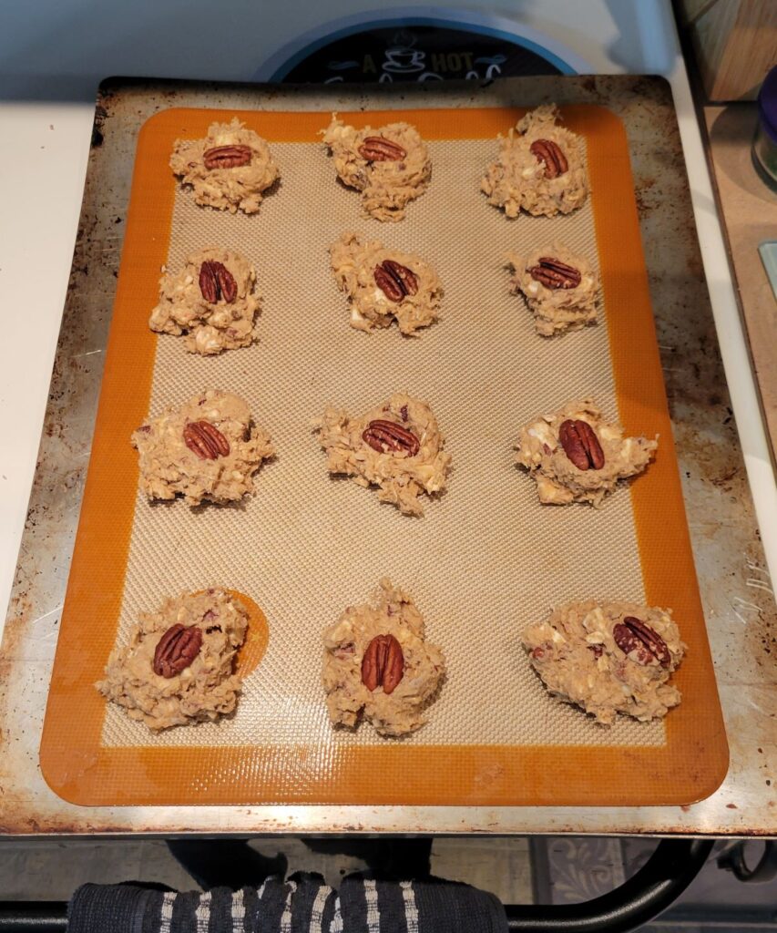 unbaked pecan cookies