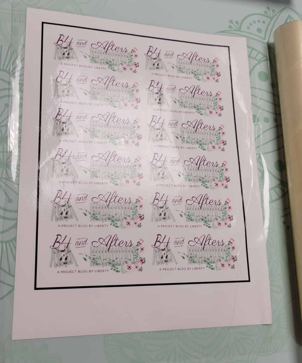 How to Make Laminated Stickers With a Cricut B4 and Afters