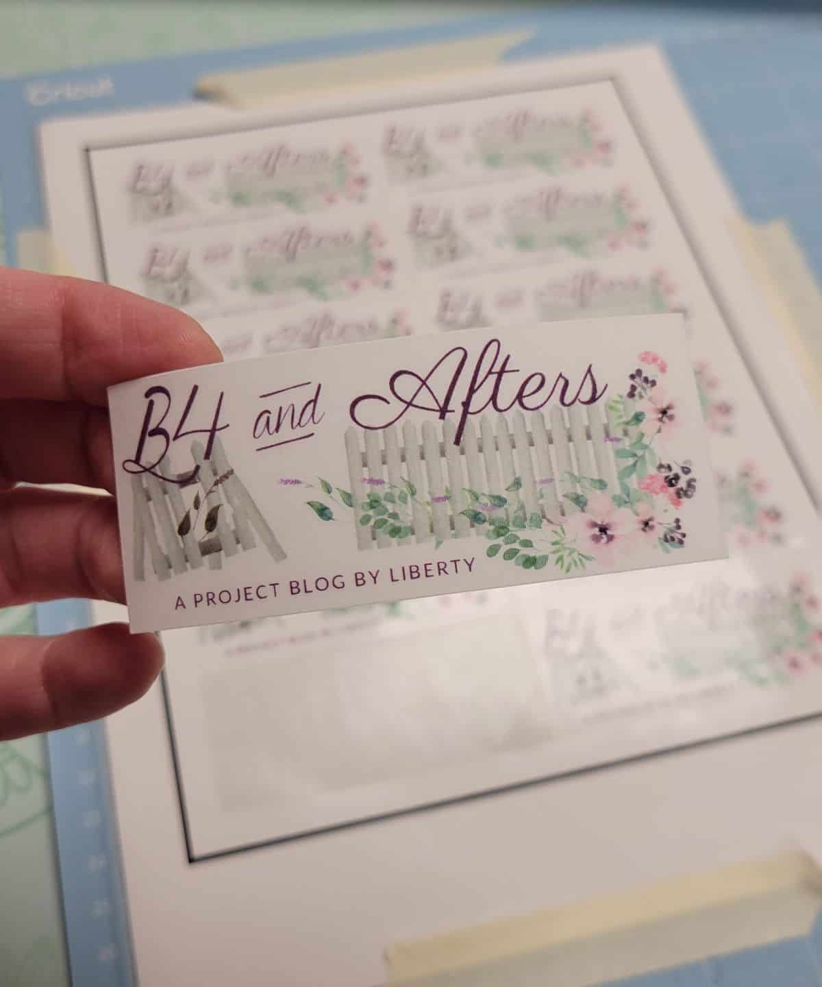 How to Make Laminated Stickers With a Cricut B4 and Afters