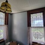 green stained glass windows