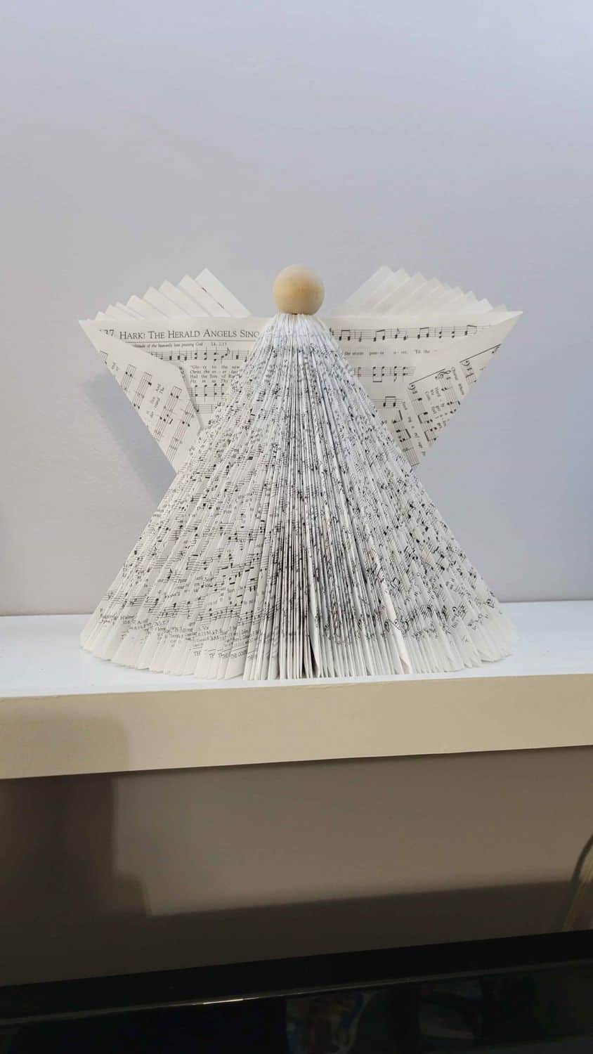 How I made a Hymnbook Angel – B4 and Afters