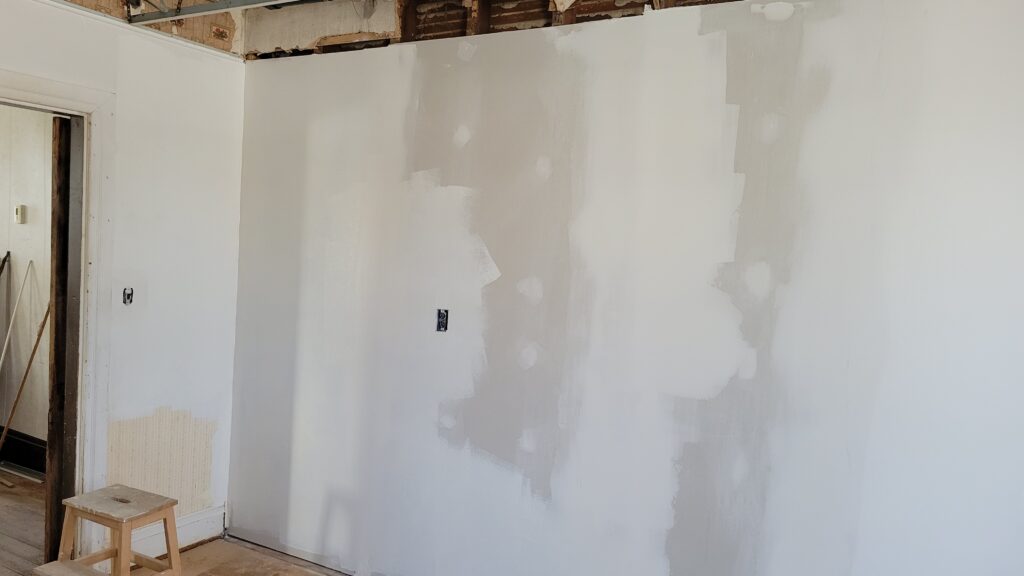 drywall unpainted