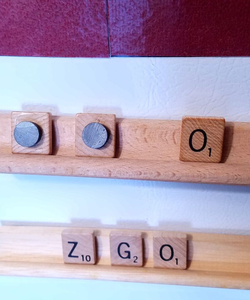 strong magnets to hold the letters