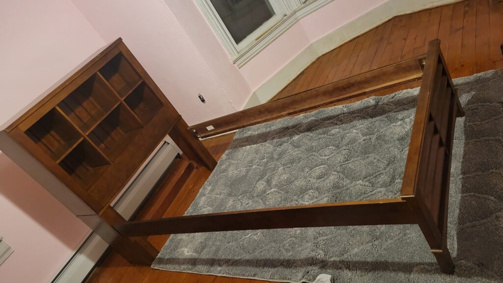 storage headboard bed