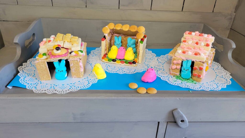 Marshmallow Peeps houses 