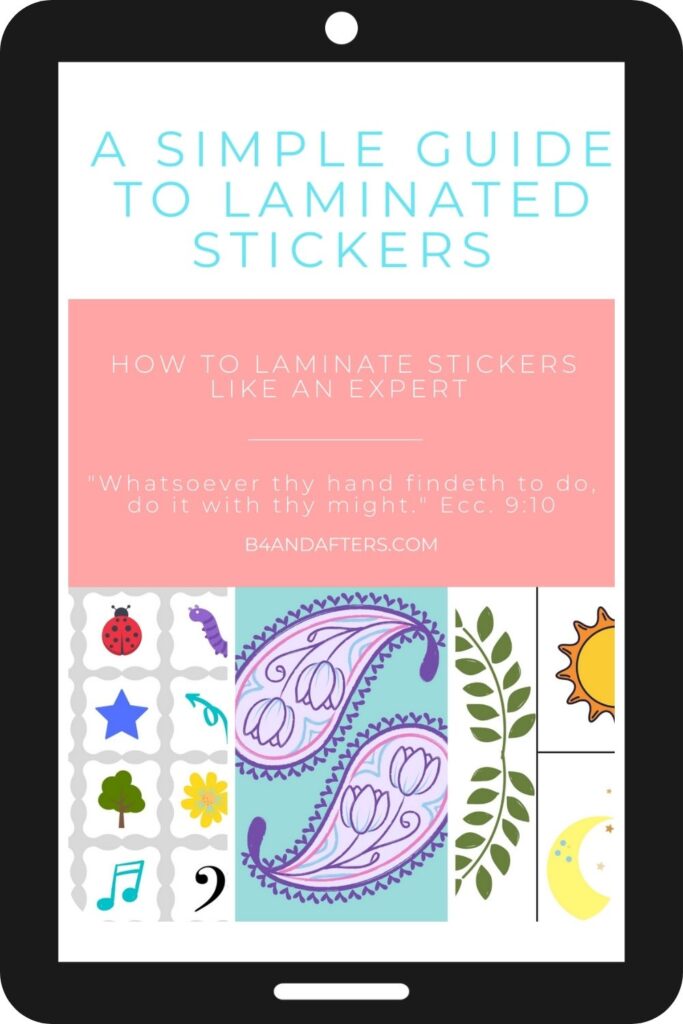 How to Laminate Stickers guide image