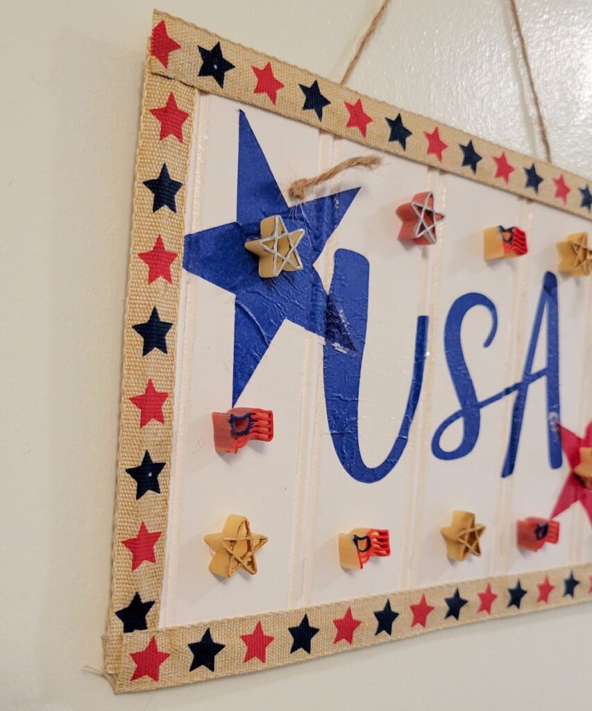 3d pasta sign for fourth of July