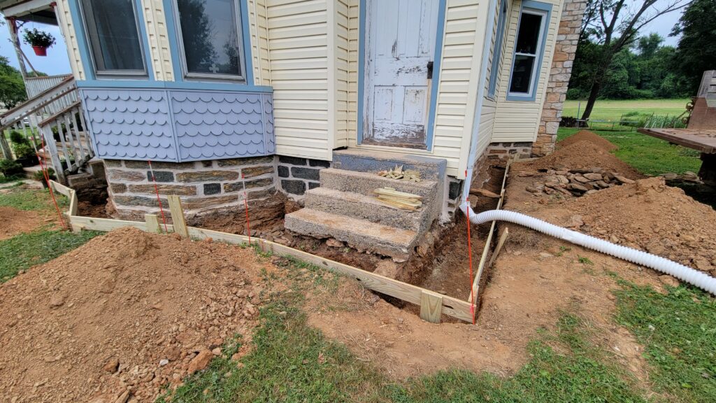 trench around house