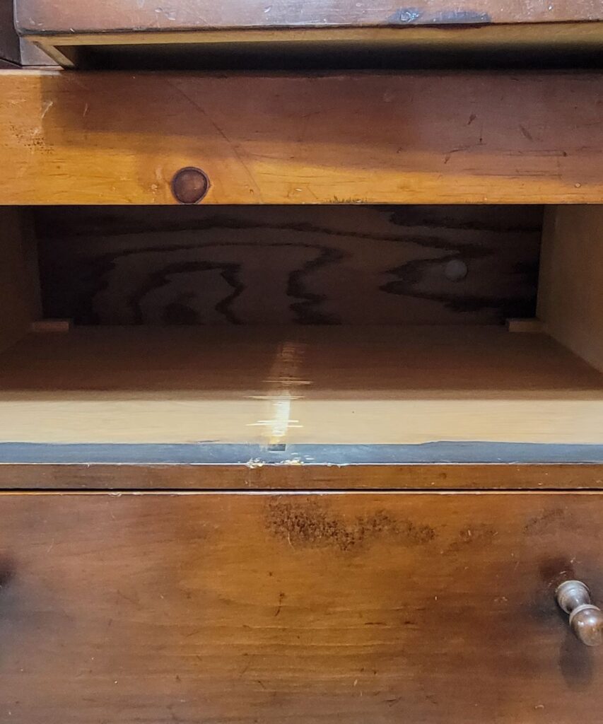 empty drawer space