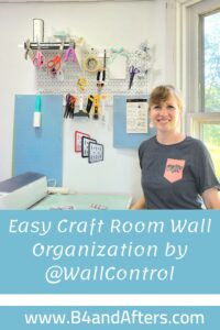 craft room wall organization