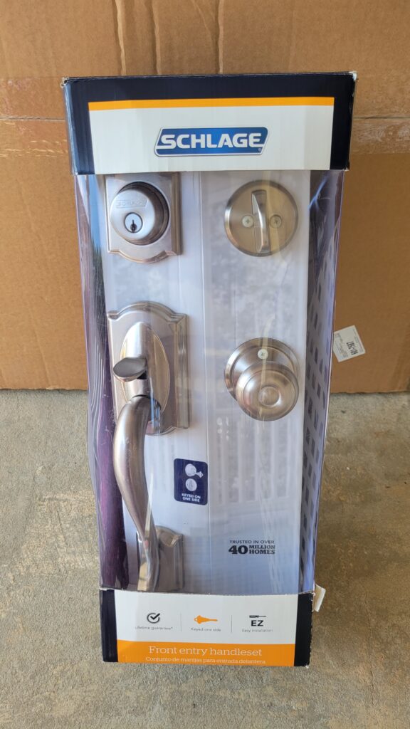 exterior door lock set