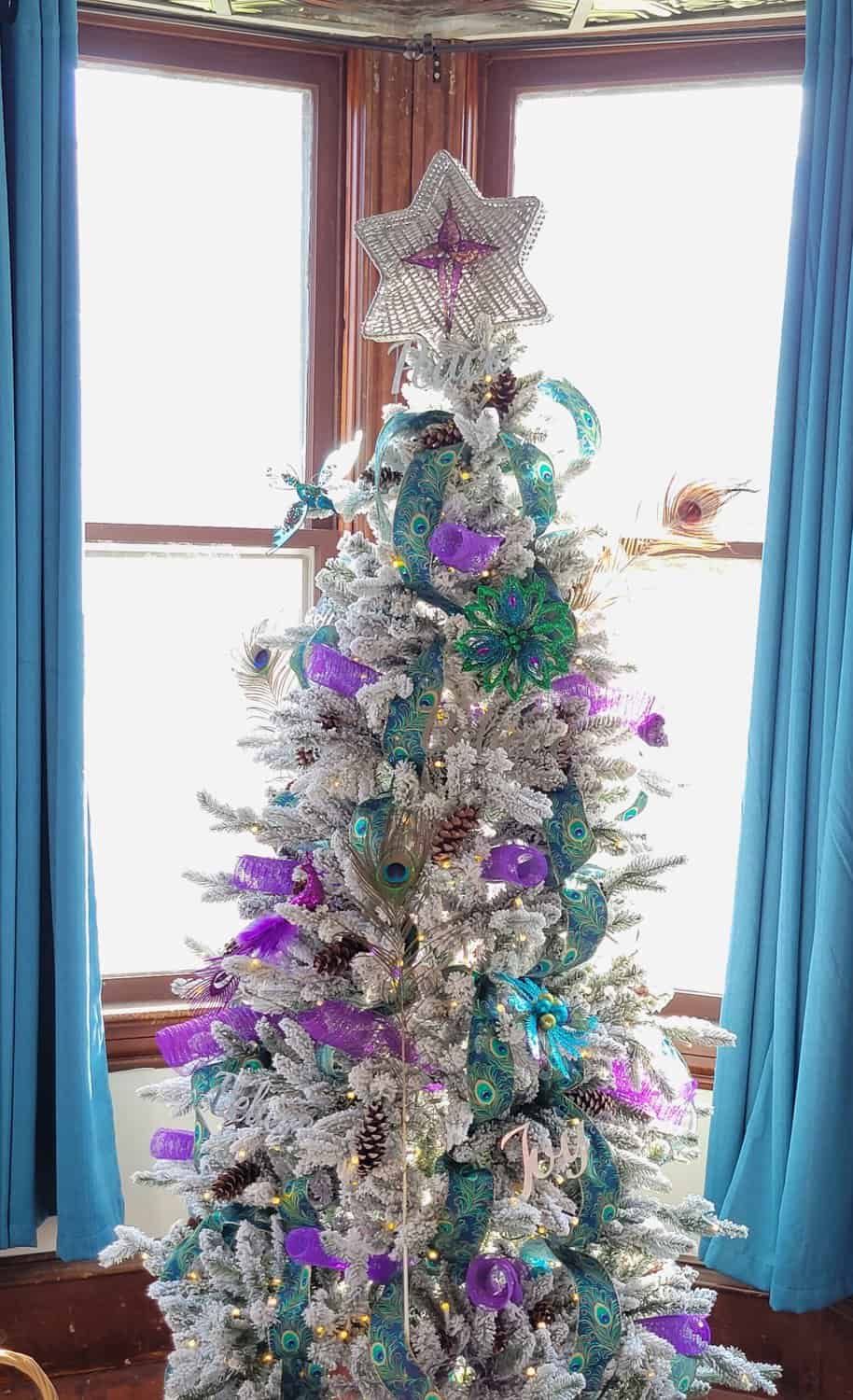 Peacock Christmas tree