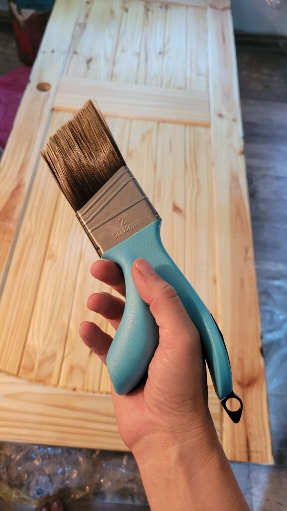 blue free form paint brush
