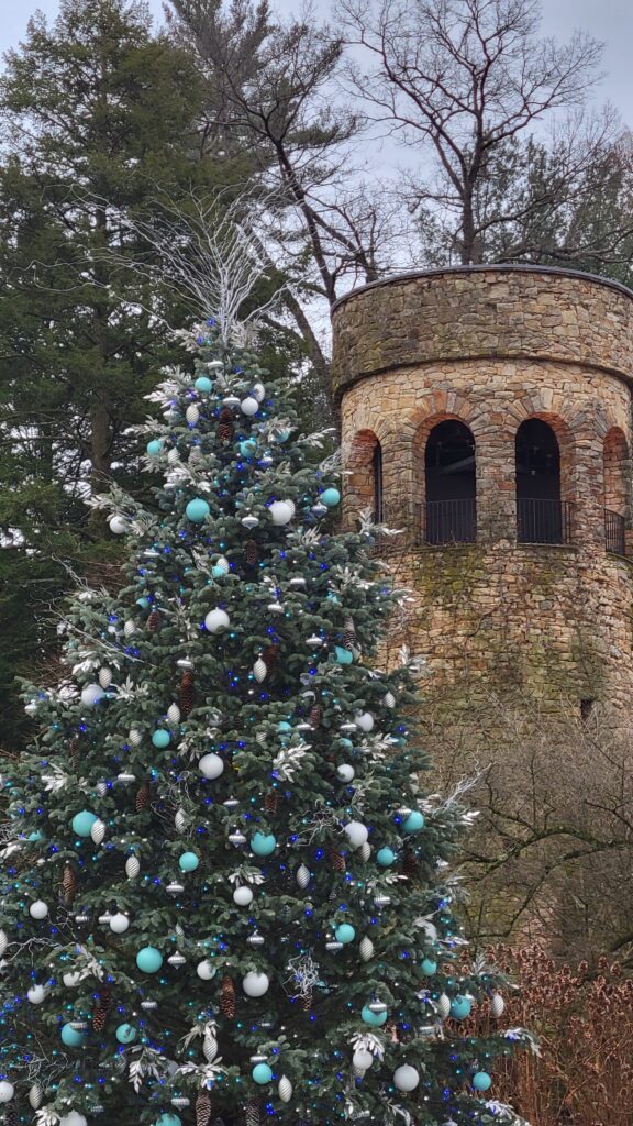 Christmas tree with bell tower
