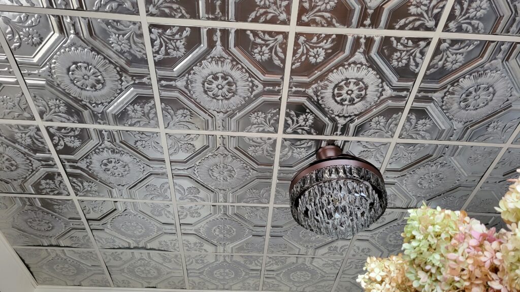 American tin ceiling pattern #23 flowers