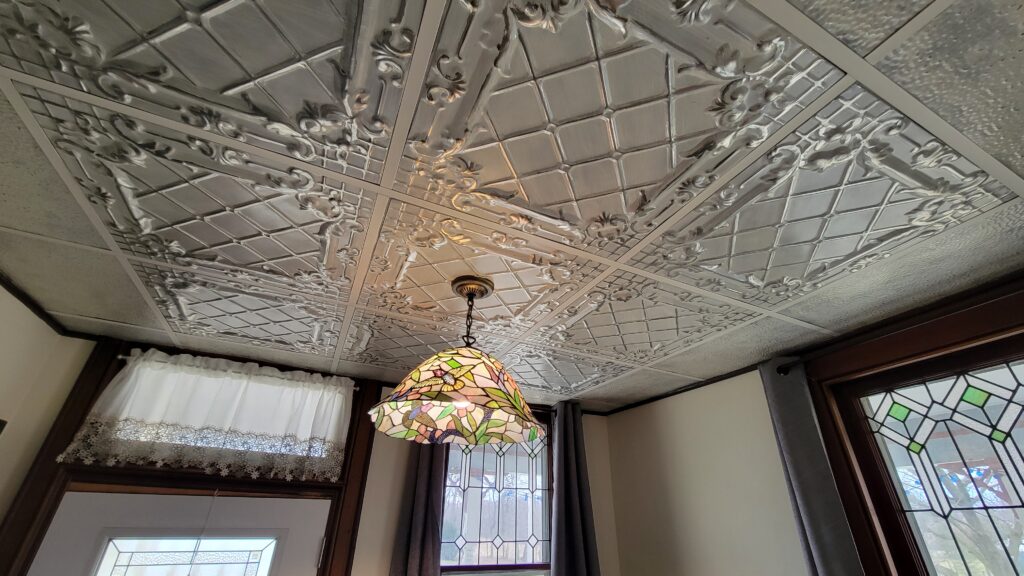 drop ceiling makeover