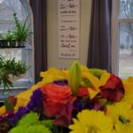 flower bouquet in kitchen