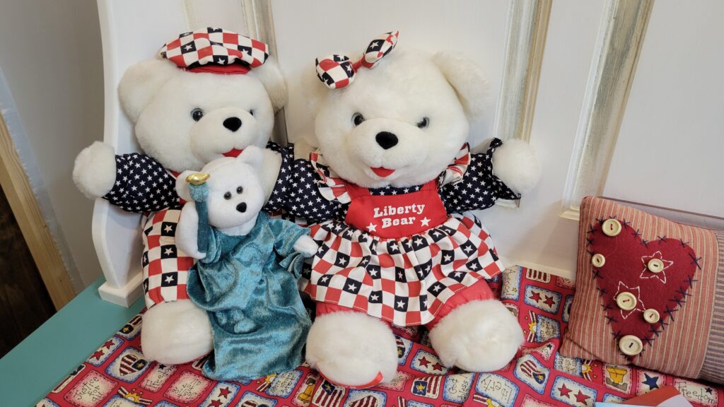 Patriotic teddy bears