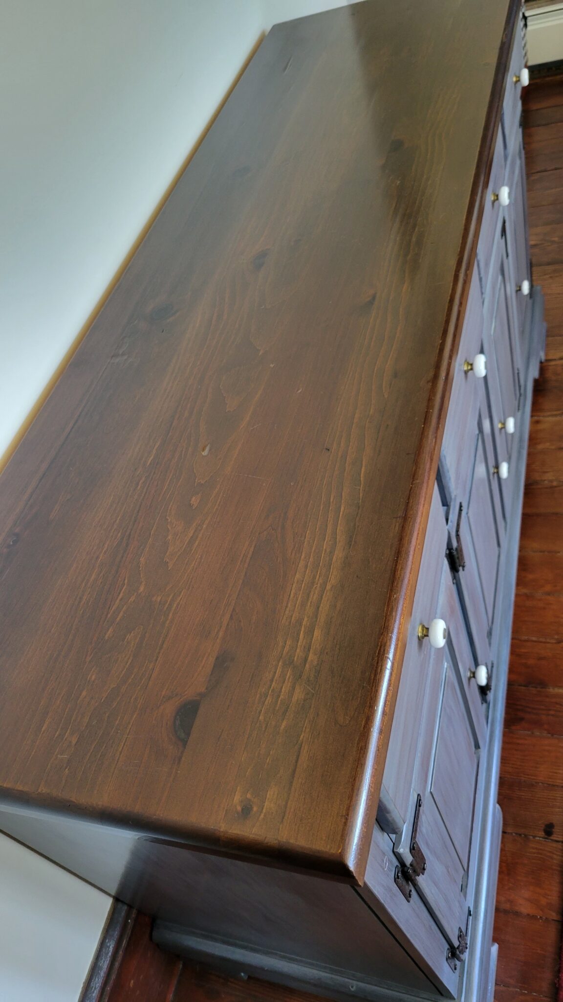 How I Painted a Hutch with Black Dog Salvage Paint Part 1 B4 and Afters