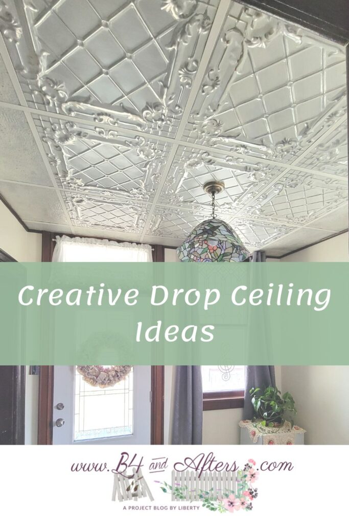 artisan painted drop ceiling