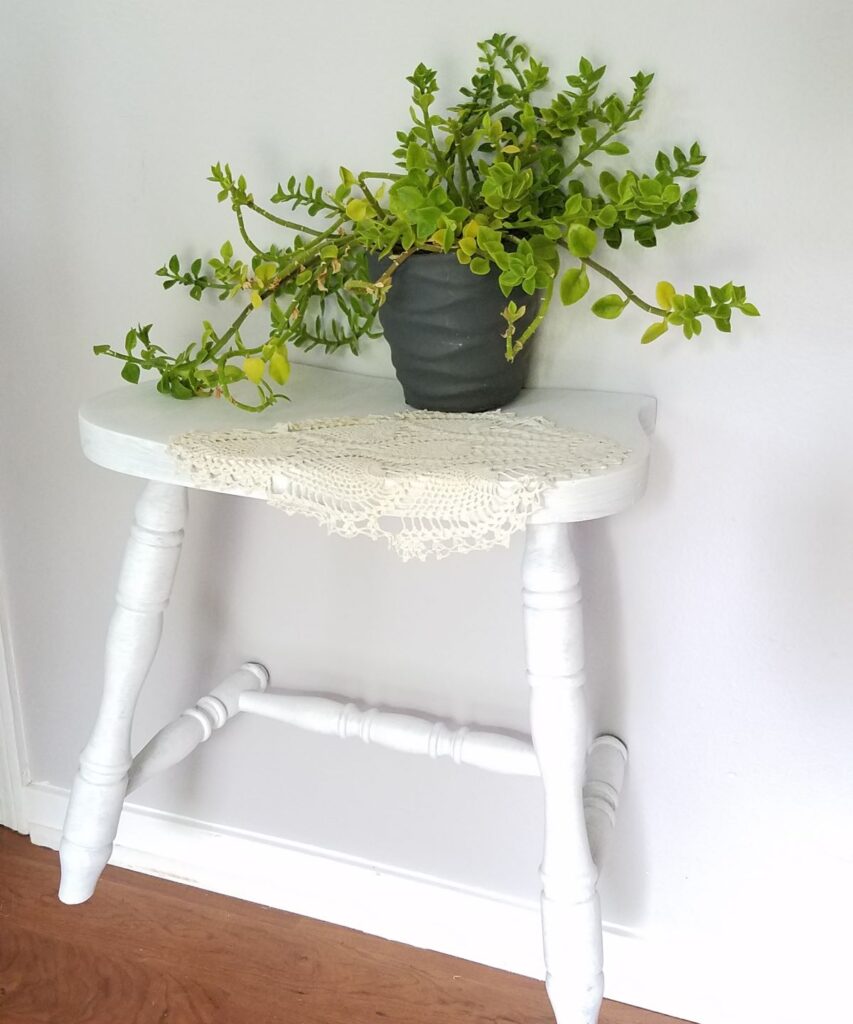 white chair wall shelf