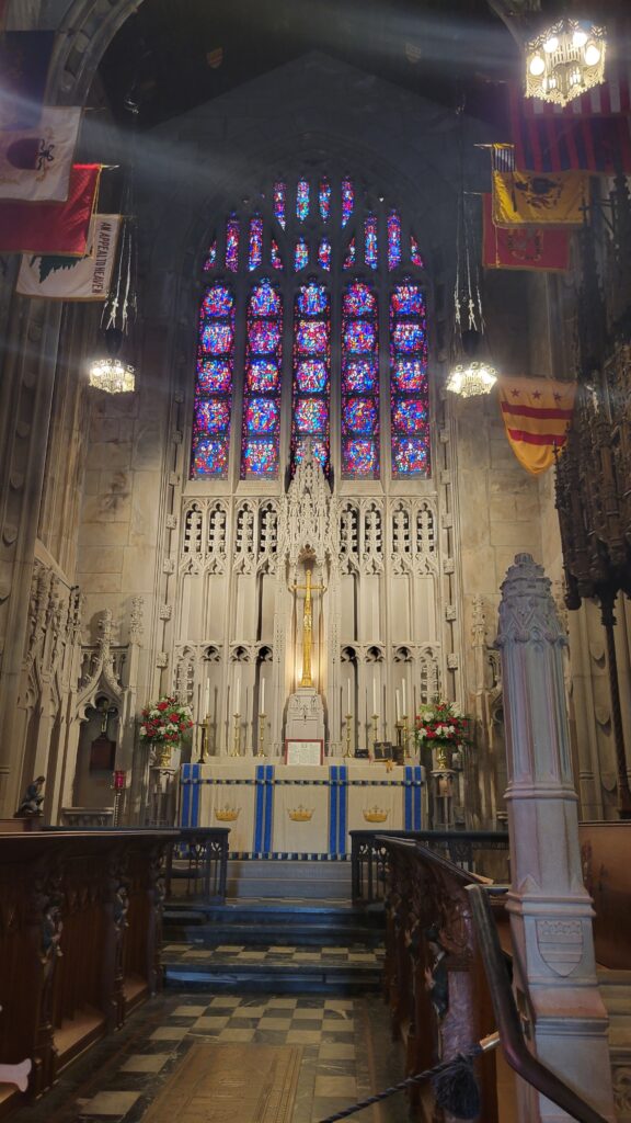 inside of George Washington Memorial Chapel at Valley Forge