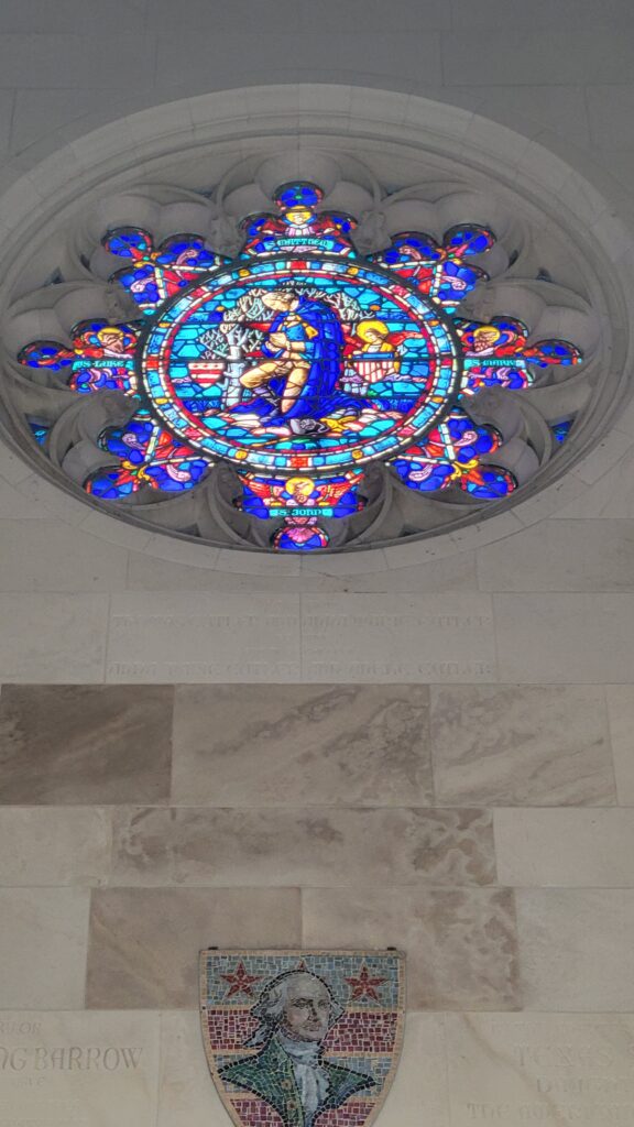 George Washington stained glass