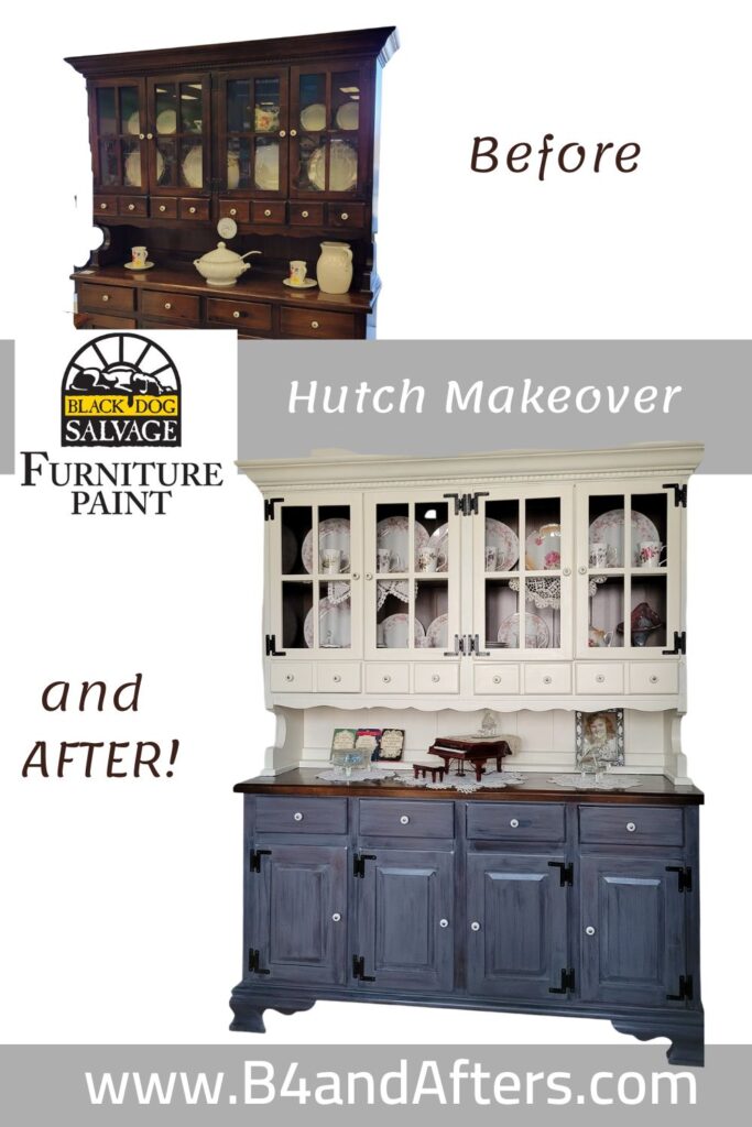 hutch makeover before and after