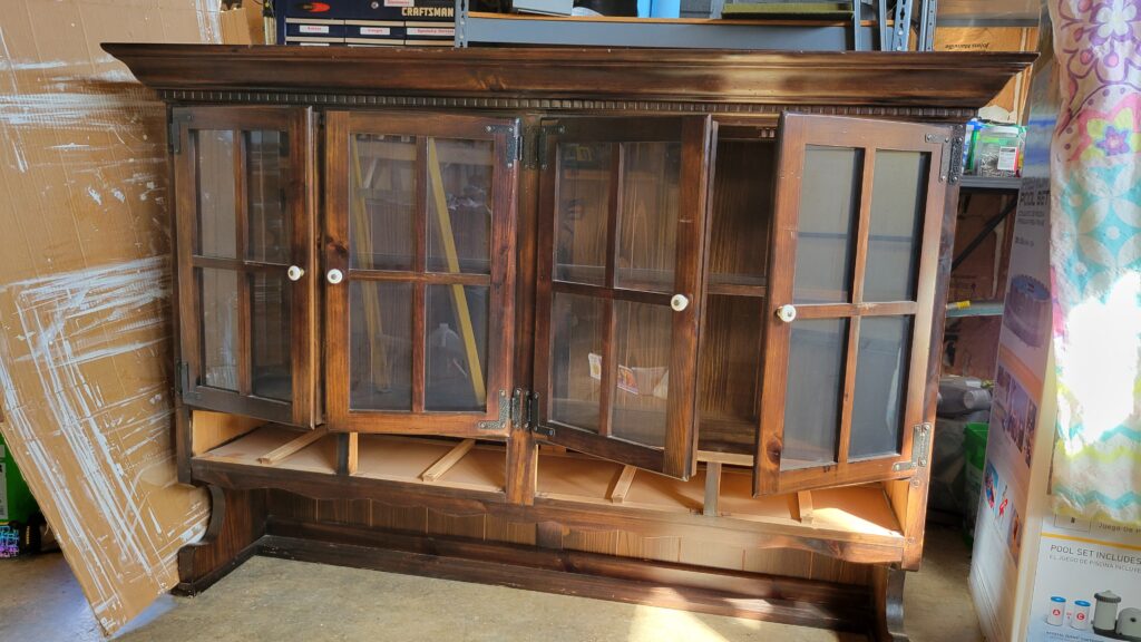 brown hutch top