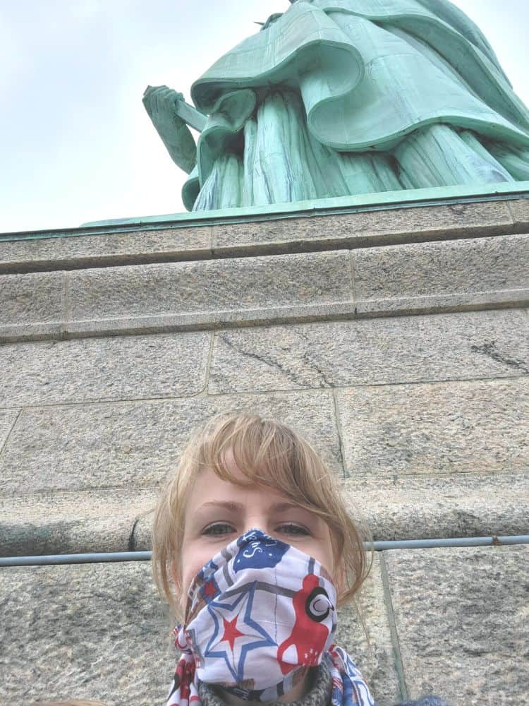 closeup of Liberty