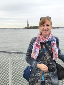 me with my statue of Liberty in the distance