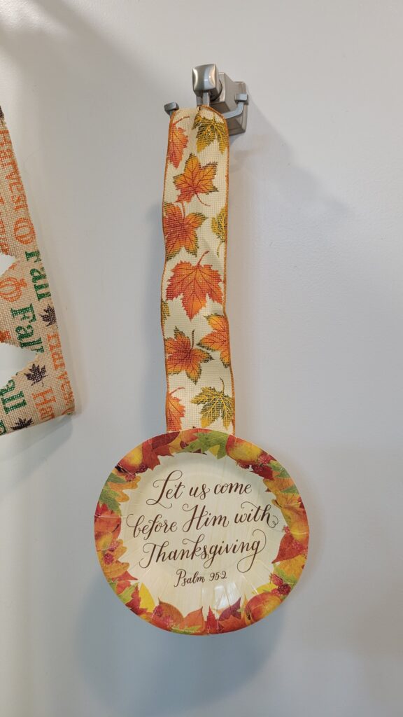 fall paper plate